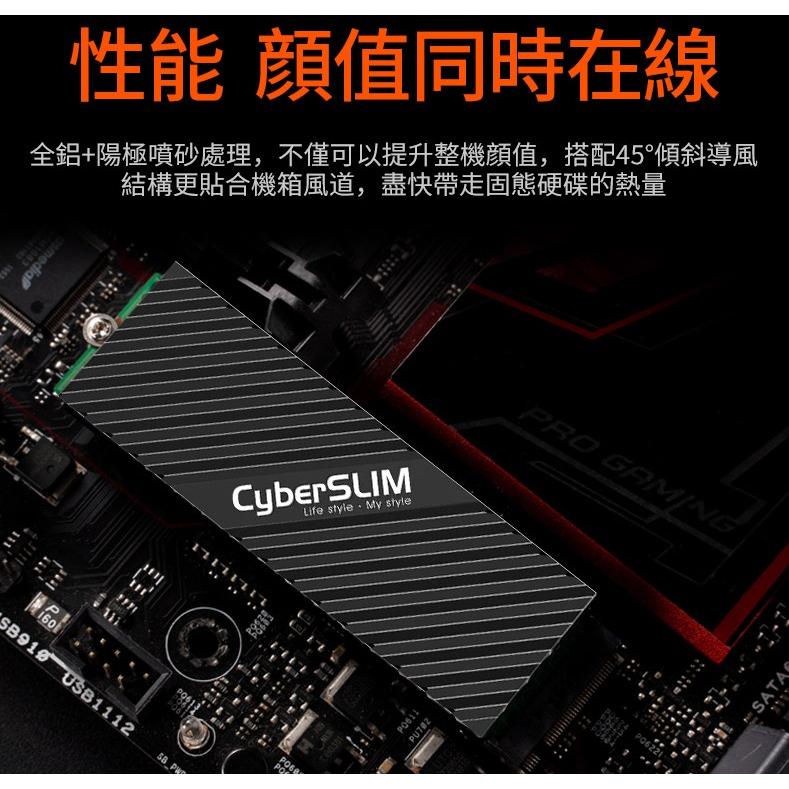 CyberSLIM 大衛肯尼 M2HS M.2 SSD 固態硬碟散熱器散熱片 散熱器 全鋁設計 硬碟散熱 光華商場-細節圖4