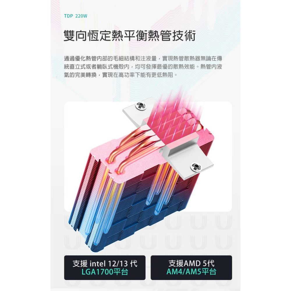 DEEPCOOL 九州風神 AG400 PLUS 單塔雙扇散熱器 TDP:220W CPU散熱器 光華商場 公司貨-細節圖6