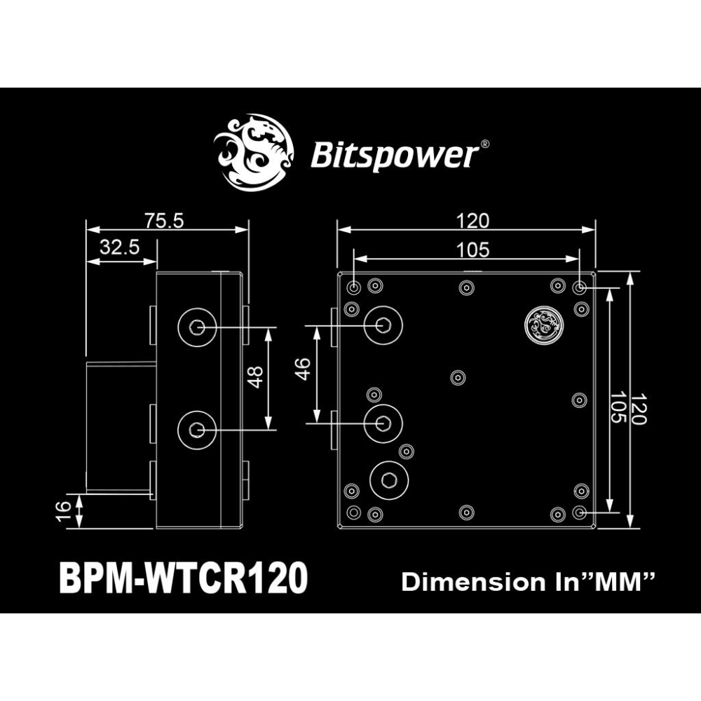 Bitspower CR120 水箱 BPM-WTCR120 水冷水箱 水冷 光華商場-細節圖3