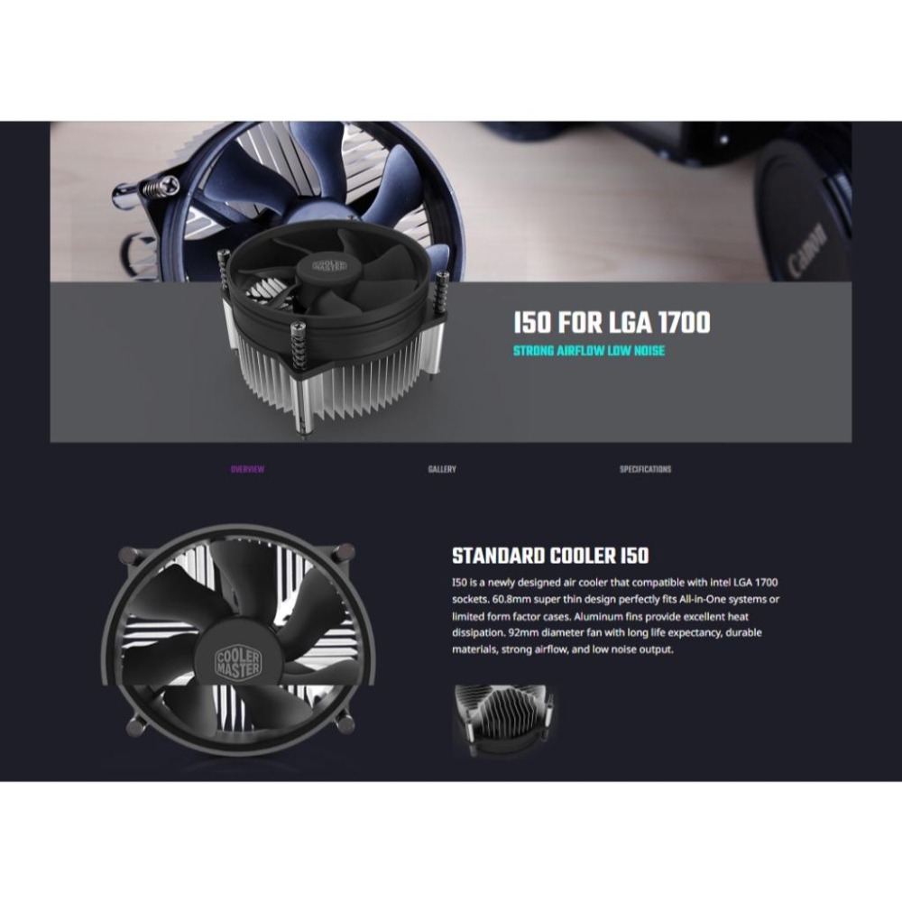 CoolerMaster 酷碼 I50 For LGA 1700 CPU散熱器 下吹式 散熱器 LGA1700 光華-細節圖5