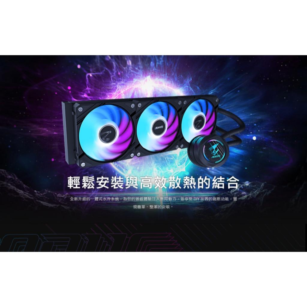 Gigabyte 技嘉 AORUS WATERFORCE II 360/360 ICE 一體式 水冷散熱器 散熱器 光華-細節圖7