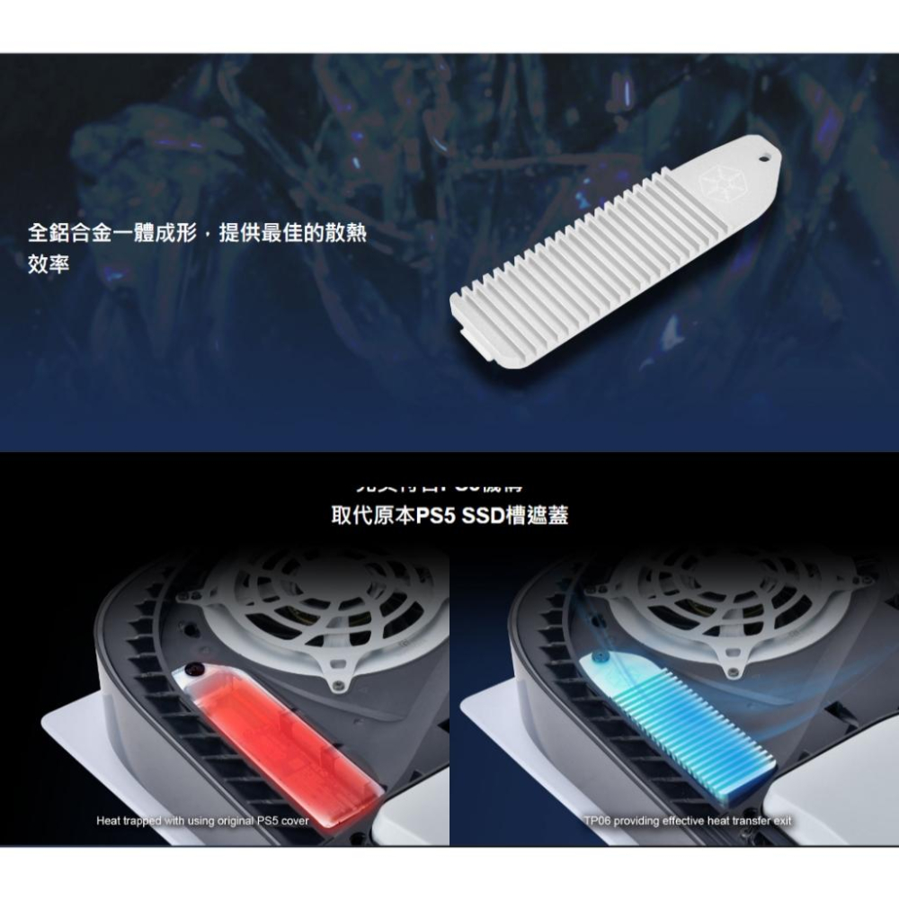 SilverStone 銀欣 TP06  PS5專用 M.2 SSD 一體式散熱蓋 散熱片 SST-TP06S 光華商場-細節圖3