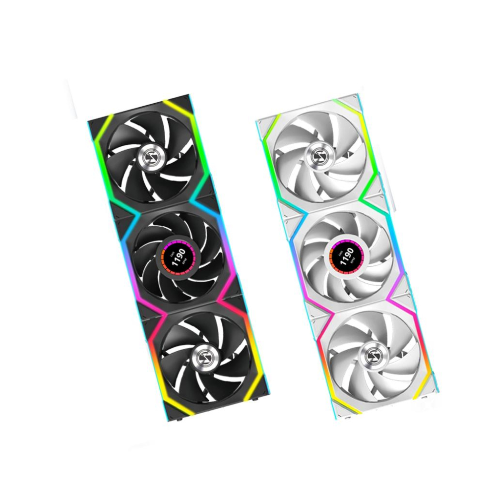 LIAN LI 聯力 UNI FAN SL WIRELESS－無線 ARGB機殼風扇 LCD 120 12公分 散熱風扇-細節圖2