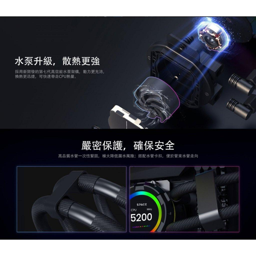 Mavoly 松聖 ID-COOLING SL360 XE－CPU 水冷散熱器 一體式水冷 水冷 散熱器 光華商場-細節圖4