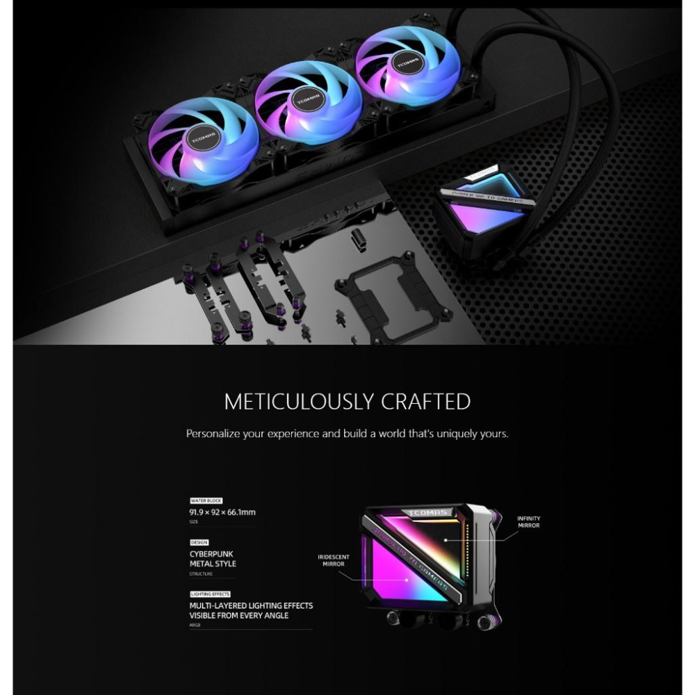 TCOMAS 鈦鉭 LE200－360 一體式水冷 CPU 散熱器 六年保 水冷散熱器 光華商場 公司貨-細節圖3