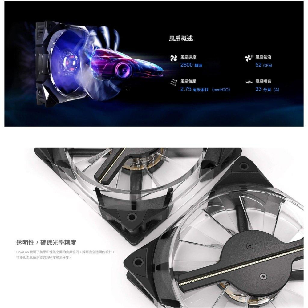 COOLIFY HOLO FAN－12公分 全息機殼風扇 機殼風扇 全息風扇 散熱風扇 投影風扇 光華-細節圖6