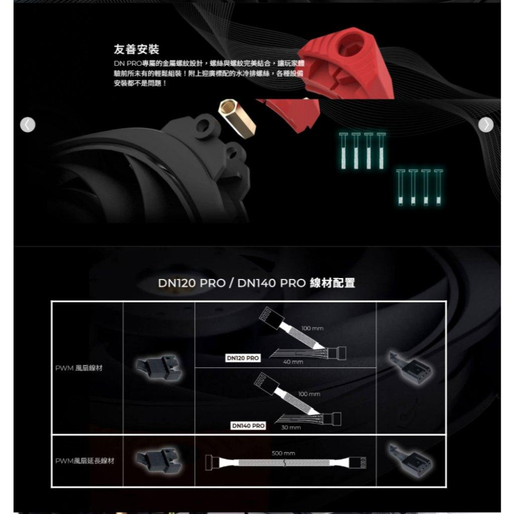 InWin 迎廣 DN120／DN140 PRO 機殼風扇 散熱風扇 12公分／14公分 光華-細節圖7
