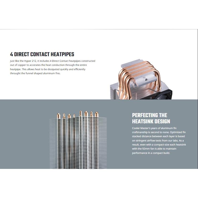 CoolerMaster 酷碼 Hyper H412R CPU 散熱器 塔扇 CPU扇熱器 136mm 光華商場-細節圖4