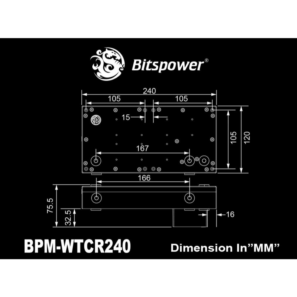 Bitspower CR240 水箱 BPM-WTCR240 水冷水箱 水冷 光華商場-細節圖3