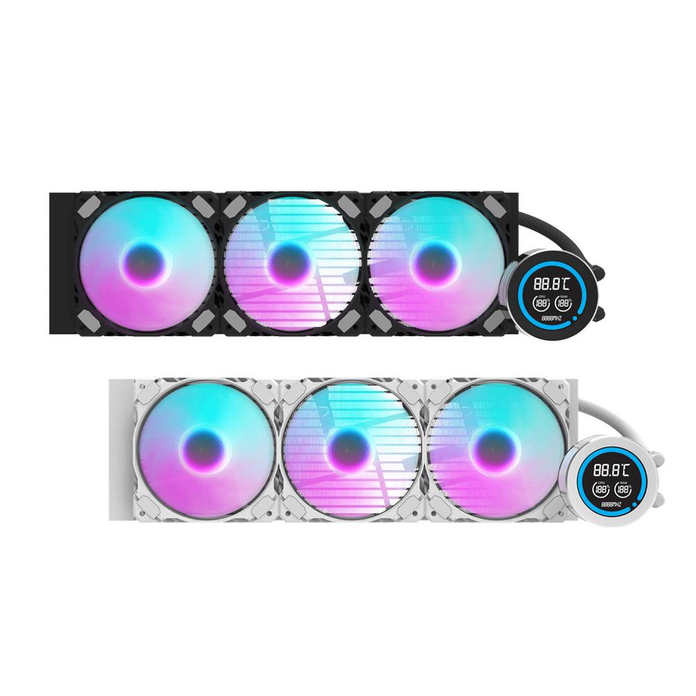 darkFlash 大飛 DN360D 冰旋峰 LCD 水冷散熱器 一體式水冷 CPU 散熱器 360mm 光華商場-細節圖2