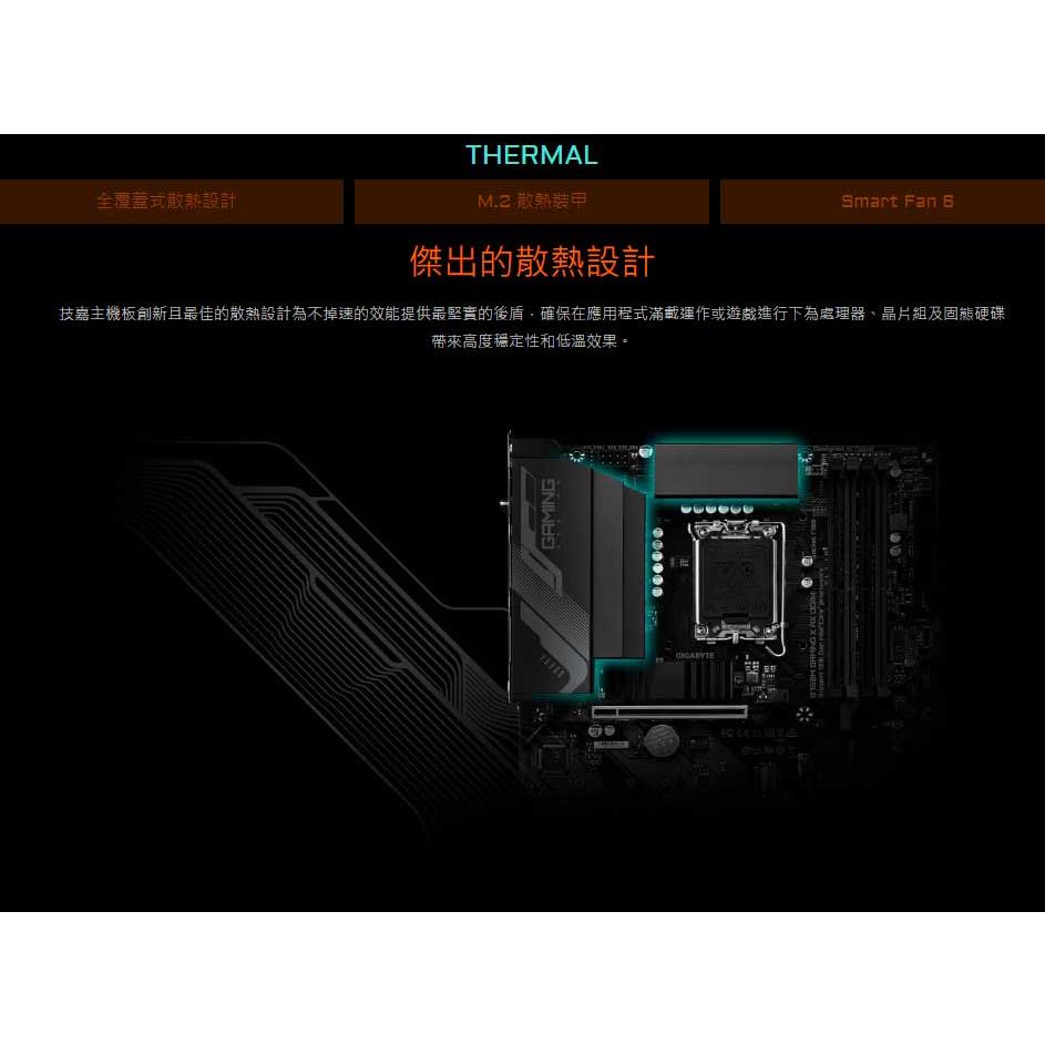 GIGABYTE 技嘉 B760M GAMING X AX DDR4 主機板 LGA 1700 M-ATX 光華商場-細節圖5