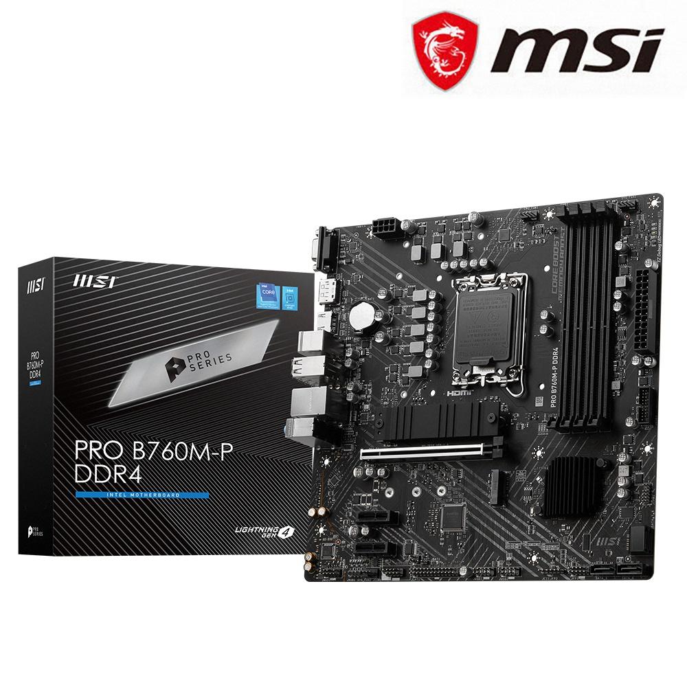 MSI 微星 PRO B760M-P DDR4－M-ATX 主機板 LGA1700／B760 公司貨 光華-細節圖3