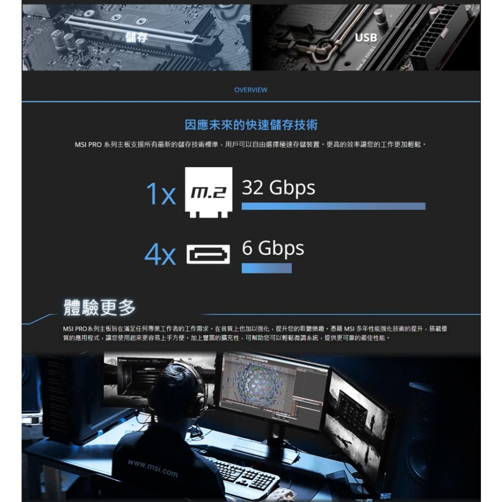 MSI 微星 PRO H610M-E DDR4－M-ATX 主機板 LGA1700／H610 光華商場-細節圖6