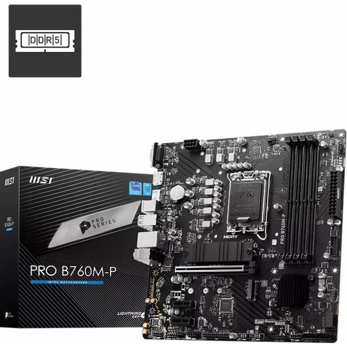 MSI 微星 PRO B760M-P DDR5 Intel 主機板 電競 B760 1700腳位 M-ATX光華商場-細節圖2