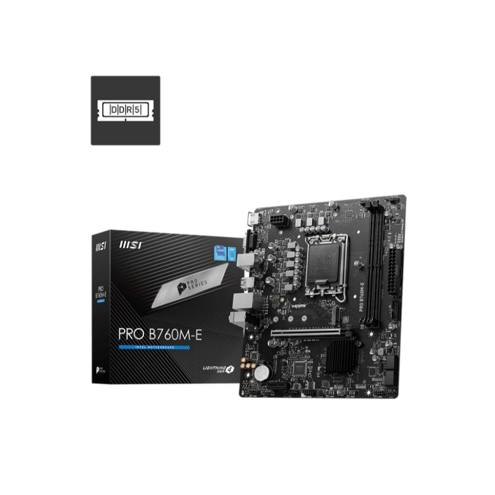 MSI 微星 PRO B760M-E－M-ATX 主機板 LGA1700／DDR5／B760 光華-細節圖2