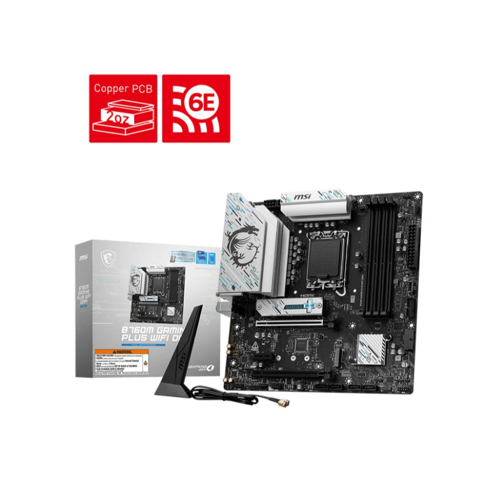 MSI 微星 B760M GAMING PLUS WIFI DDR4－M-ATX 主機板 LGA1700／B760 光華-細節圖2