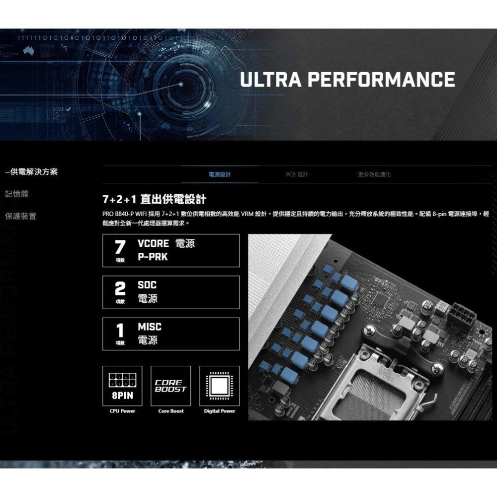 MSI 微星 PRO B840-P WIFI－ATX 主機板 AM5／DDR5 光華-細節圖5