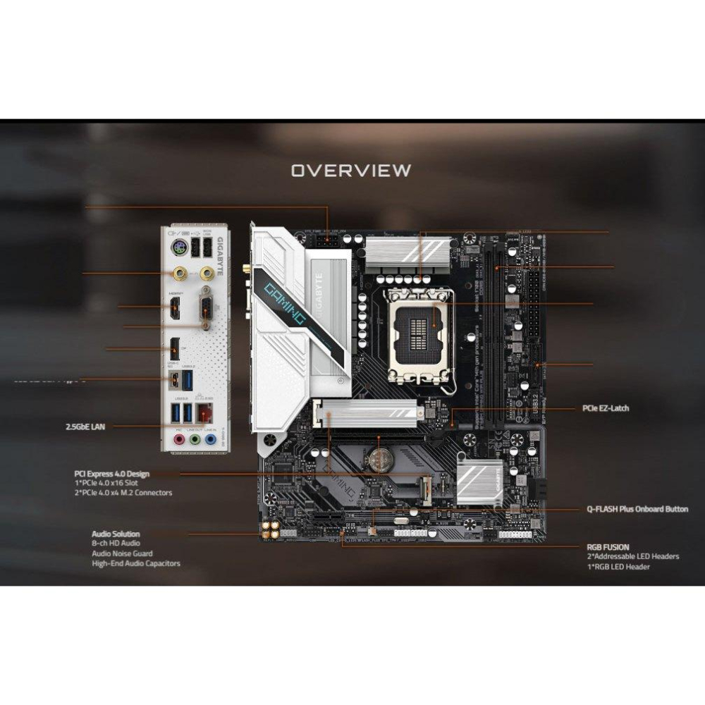 Gigabyte 技嘉 B760M GAMING WIFI PLUS－M-ATX 主機板 LGA1700／DDR5 光華-細節圖4