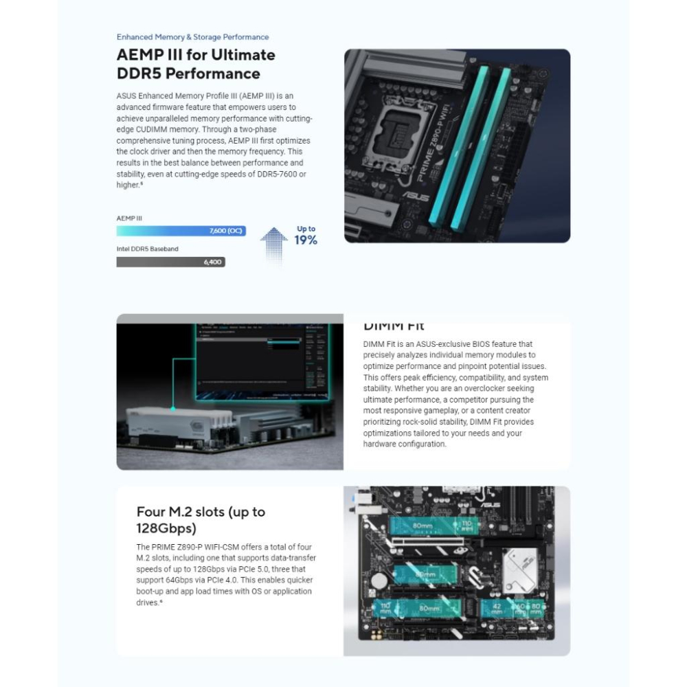 ASUS 華碩 PRIME Z890-P WIFI-CSM－ATX 主機板 LGA1851／DDR5 光華-細節圖8