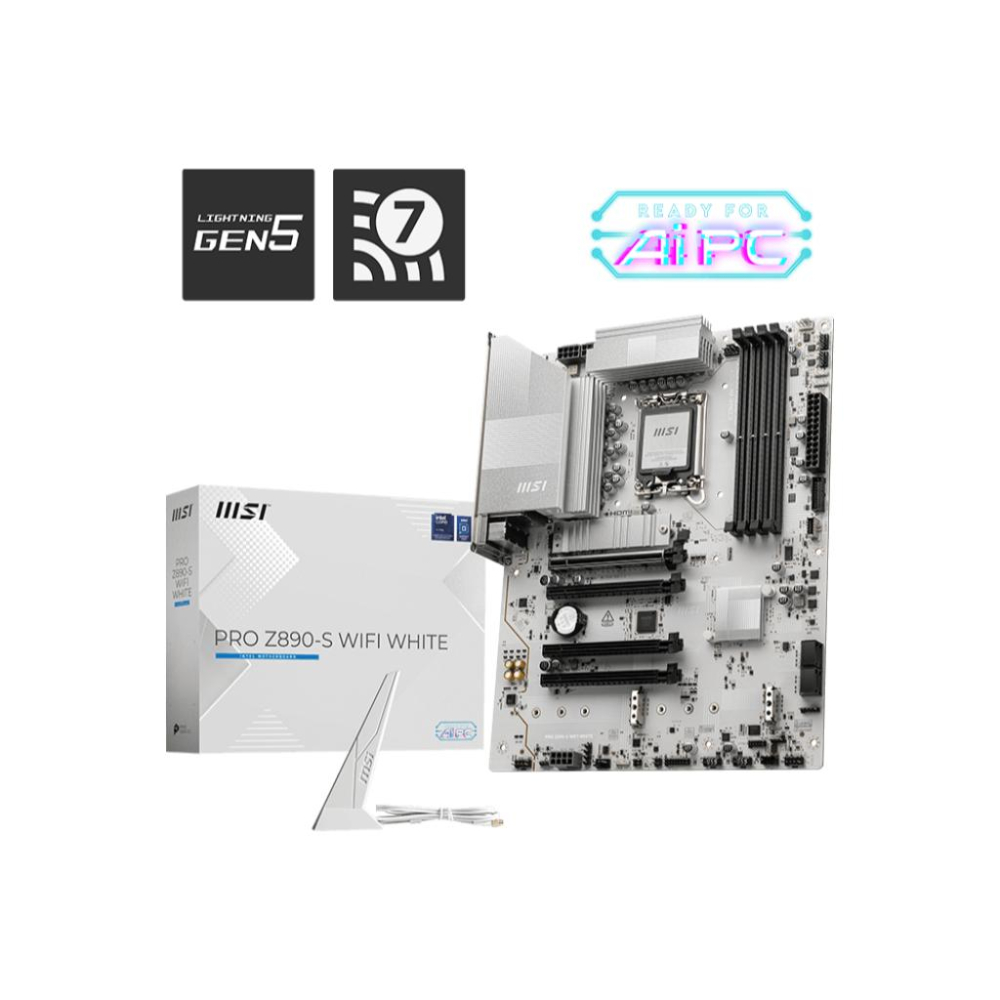 MSI 微星 PRO Z890-S WIFI WHITE－ATX 主機板 LGA1851／DDR5 光華-細節圖2