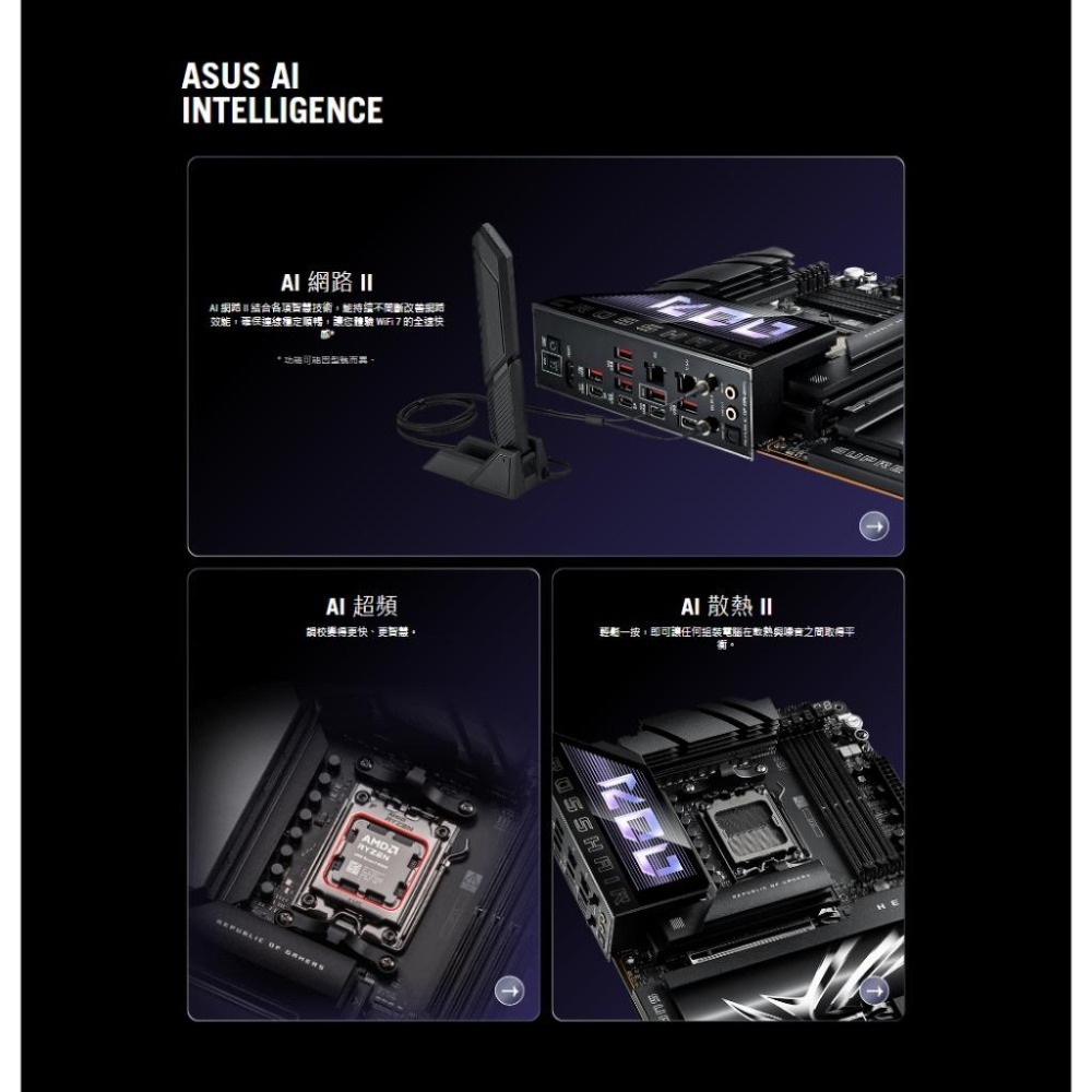 ASUS 華碩 ROG CROSSHAIR X870E HERO－ATX 主機板 AM5/DDR5-細節圖4
