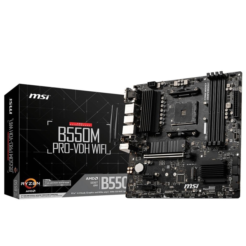 MSI 微星 B550M PRO-VDH WIFI－M-ATX 主機板 AM4／DDR4 光華-細節圖2