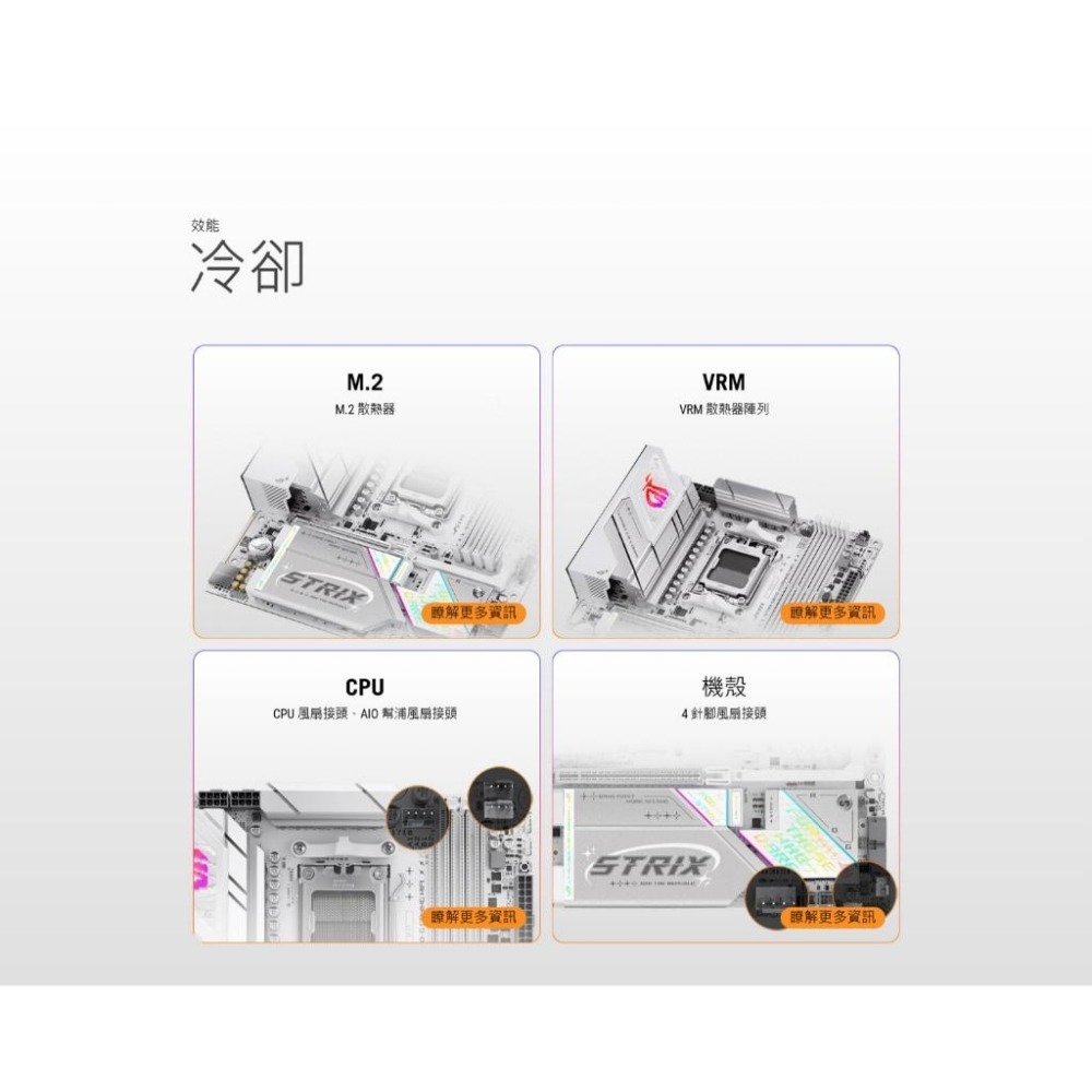 ASUS 華碩 ROG STRIX B850 G GAMING WIFI－ATX 主機板 AM5／DDR5 光華-細節圖6