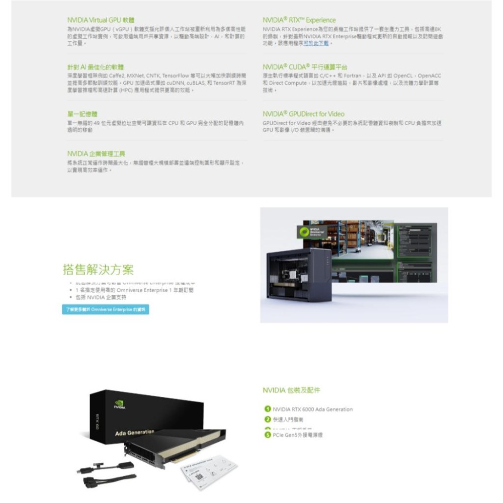 Leadtek 麗臺 NVIDIA RTX 6000 Ada Generation 工作站繪圖卡 48G 48GB-細節圖5