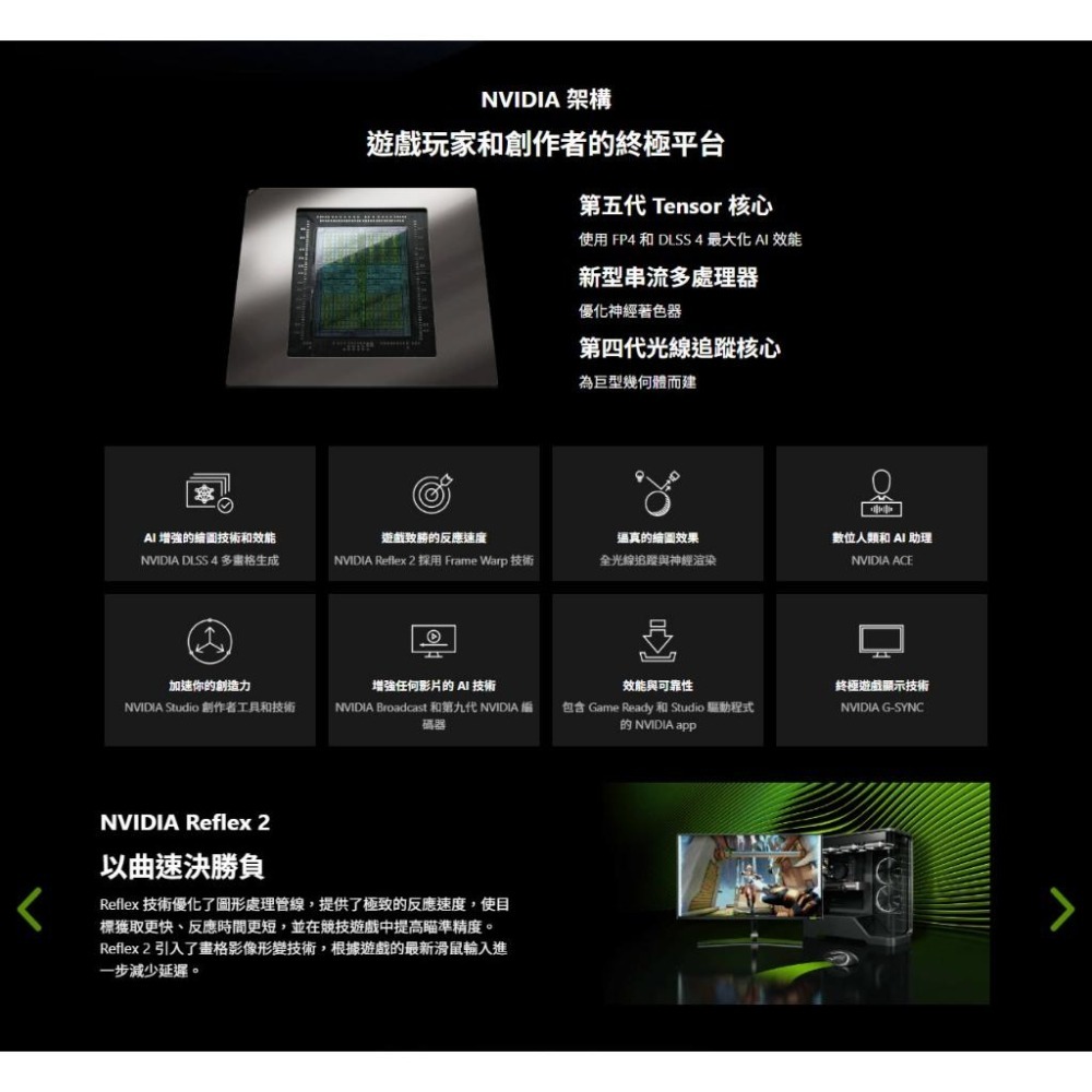 MSI 微星 GeForce RTX 5060 8G GAMING TRIO OC 顯示卡 RTX5060-細節圖5