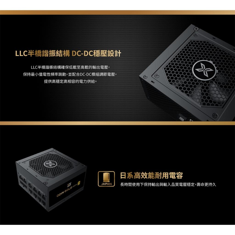 XIGMATEK 富鈞 ODIN 750W/850W 金牌 全模組 電源供應器 ATX3.0 光華商場-細節圖5