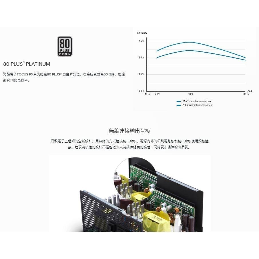SeaSonic海韻 Focus PX-750 PX-850 白金全模 電源供應器 光華商場-細節圖4