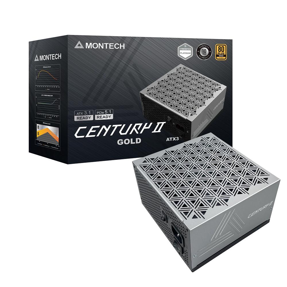 Montech 君主 CENTURY II 850W／1050W／1200W 金牌 ATX 3.1 電源供應器 十年保-細節圖2