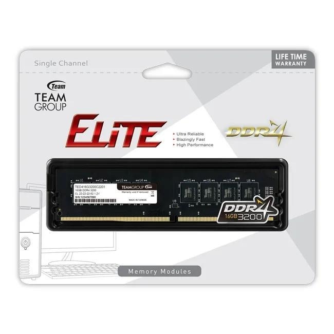 TEAM 十銓 ELITE DDR4 3200 8GB/16GB 桌上型記憶體 CL22 記憶體 8G/16G 光華-細節圖8