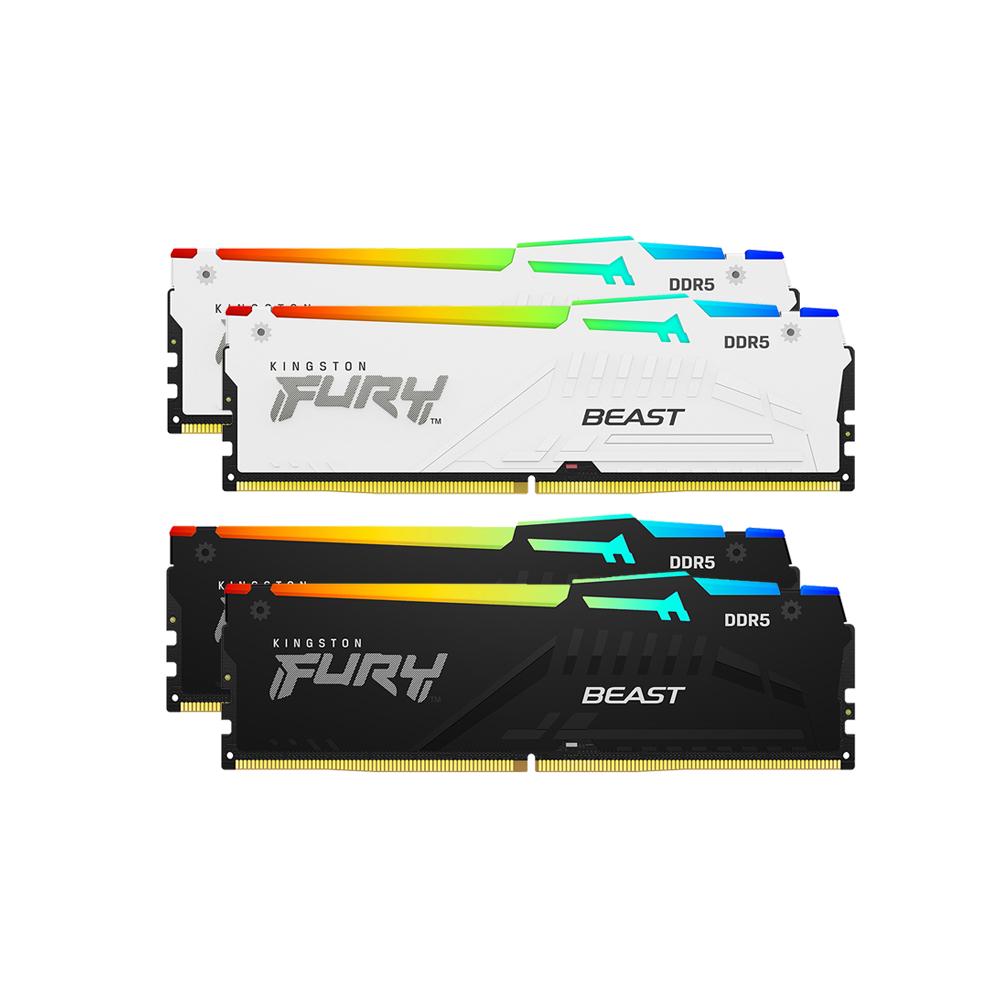Kingston 金士頓 FURY Beast DDR5 RGB 6000／C30／64G(32G*2) 桌上型記憶體-細節圖2