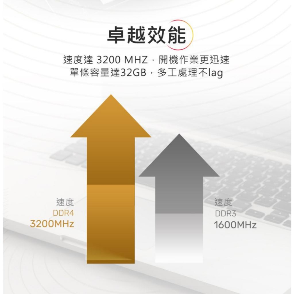 Kingston 金士頓 DDR4 3200 8GB 桌上型記憶體 KCP432NS8/8 光華-細節圖6