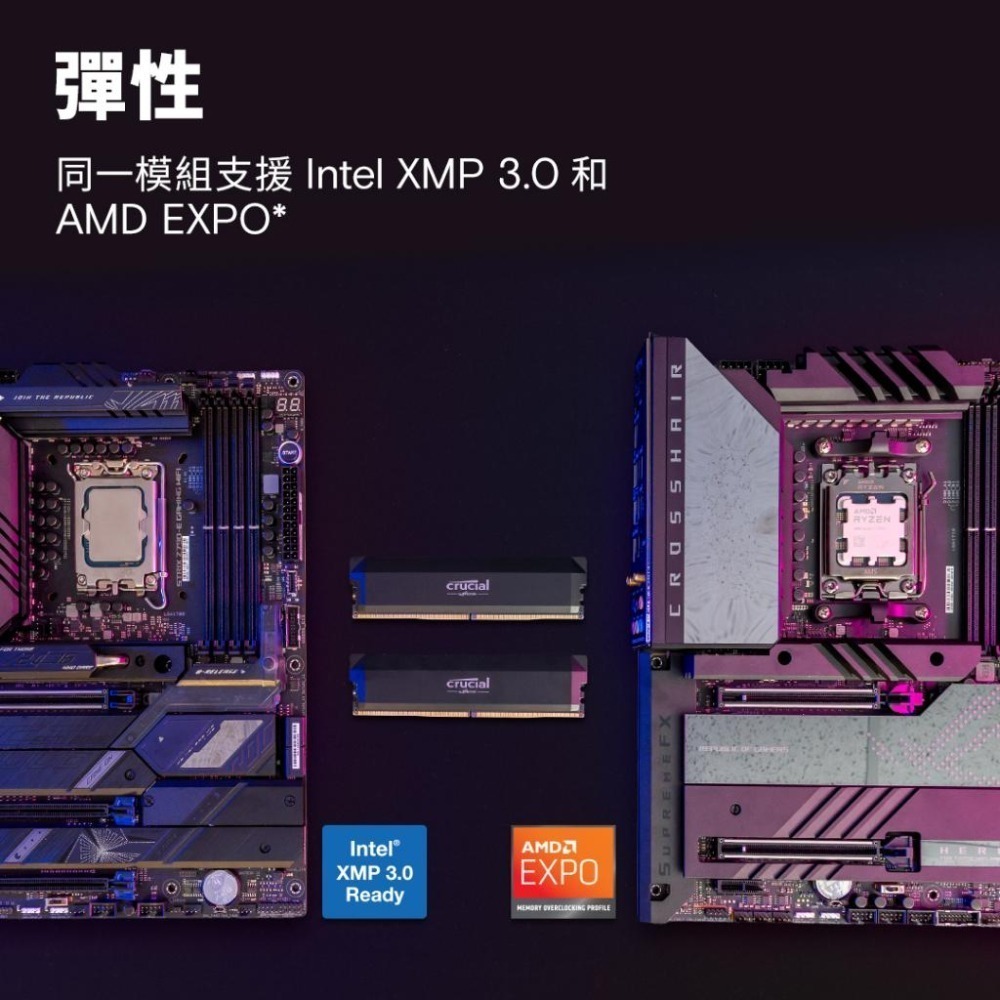 Micron 美光 Crucial PRO DDR5-6400／C40／64G(32G*2) 雙通道 桌上型記憶體 光華-細節圖5