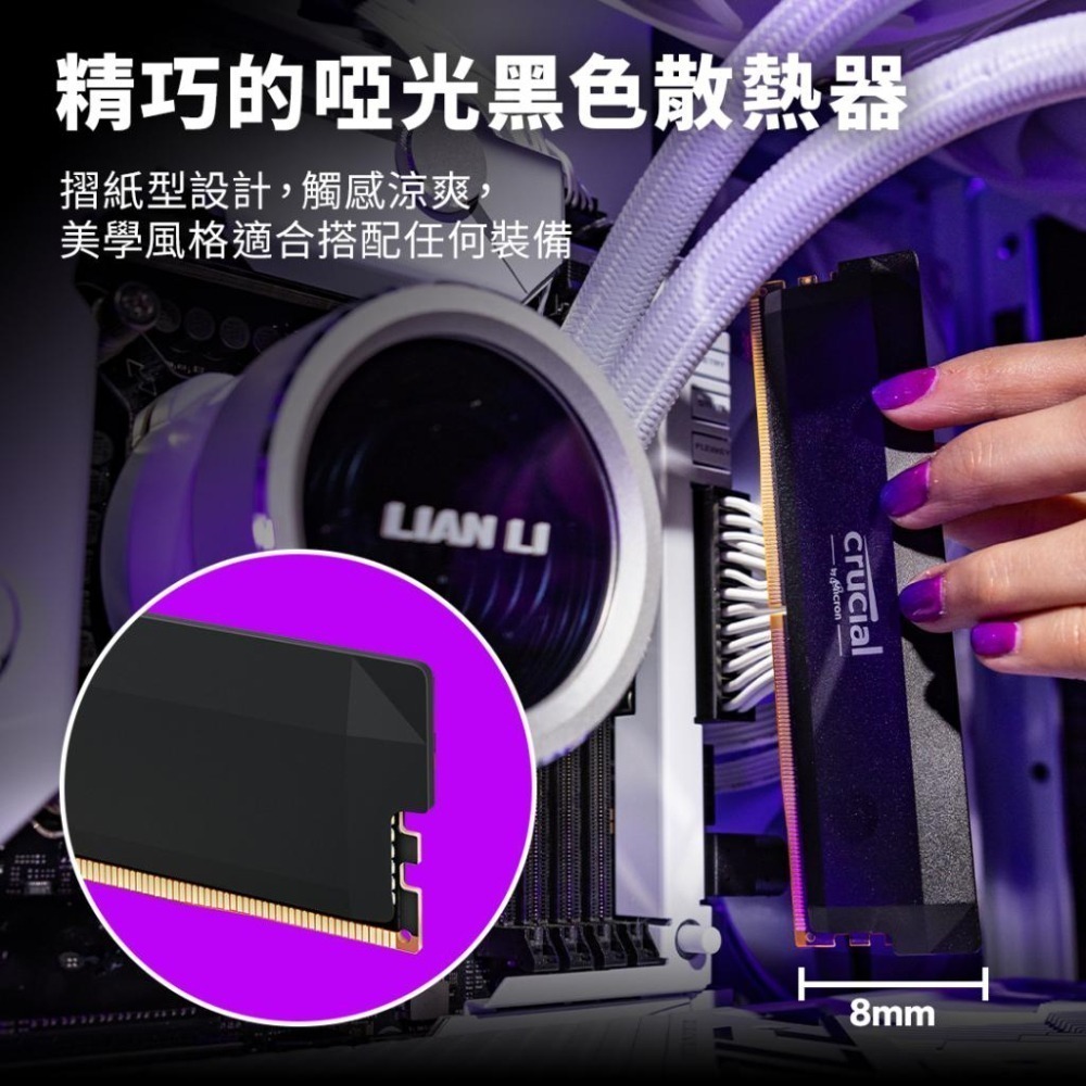 Micron 美光 Crucial PRO DDR5-6400／C40／64G(32G*2) 雙通道 桌上型記憶體 光華-細節圖6