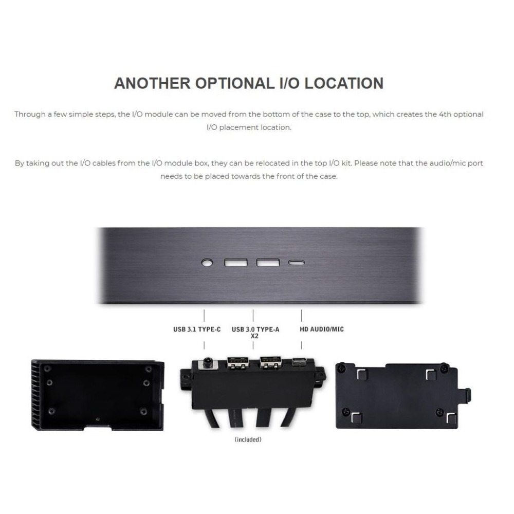 LIAN LI 聯力 O11D EVO-5 上開USB孔鋁飾板 黑色 白色 灰色 O11D EVO Dynamic-細節圖6