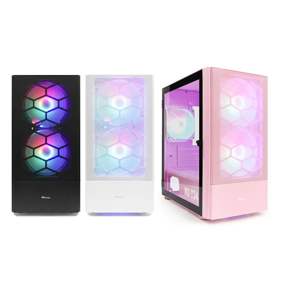 Infotec 英富達 MR-T34－M-ATX 電腦機殼 RGB 玻璃透測 INF-CS-MR-T34 機殼 光華-細節圖2