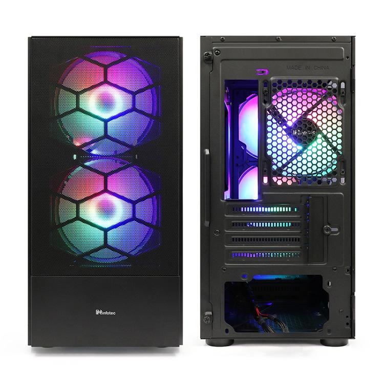 Infotec 英富達 MR-T34－M-ATX 電腦機殼 RGB 玻璃透測 INF-CS-MR-T34 機殼 光華-細節圖4