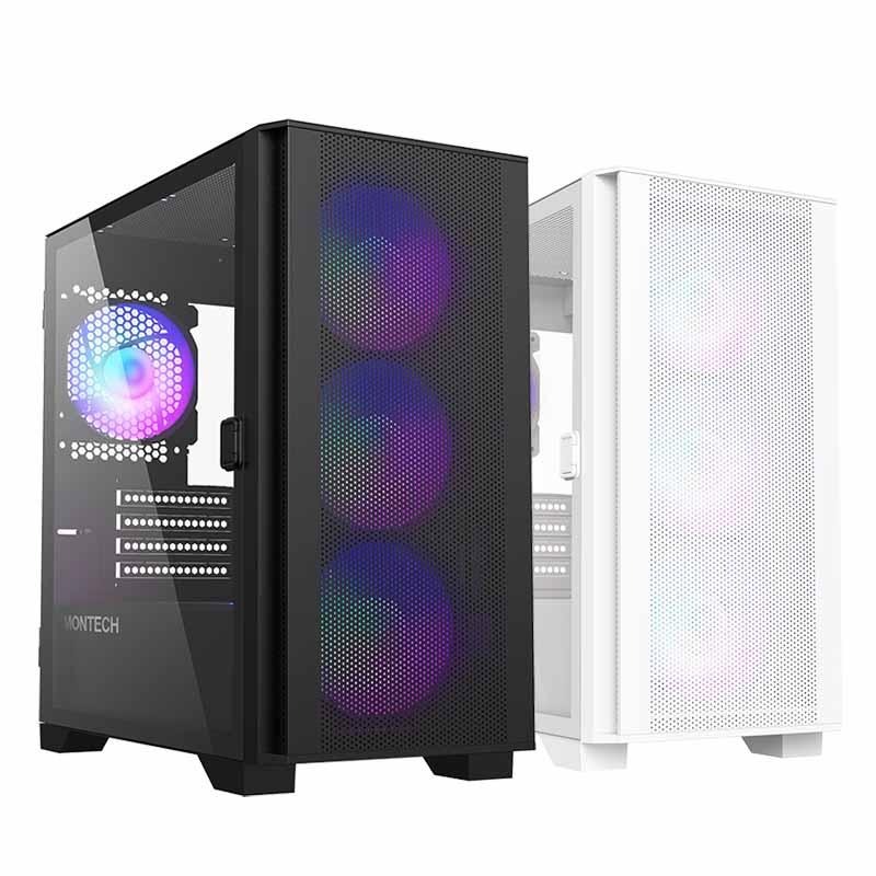 Montech 君主 AIR 100 ARGB 黑色 白色 電腦機殼 M-ATX 機殼 玻璃側板 光華商場 公司貨-細節圖2