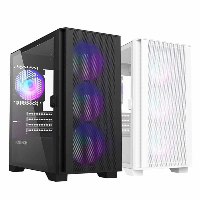 Montech 君主 AIR 100 ARGB 黑色 白色 電腦機殼 M-ATX 機殼 玻璃側板 光華商場 公司貨-細節圖2
