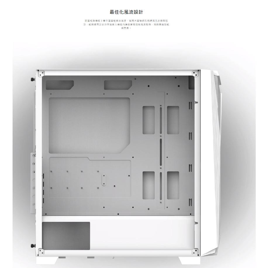 GIGABYTE 技嘉 C301 GLASS V2 Black/White 電腦機殼 E-ATX 電腦機箱 光華-細節圖3