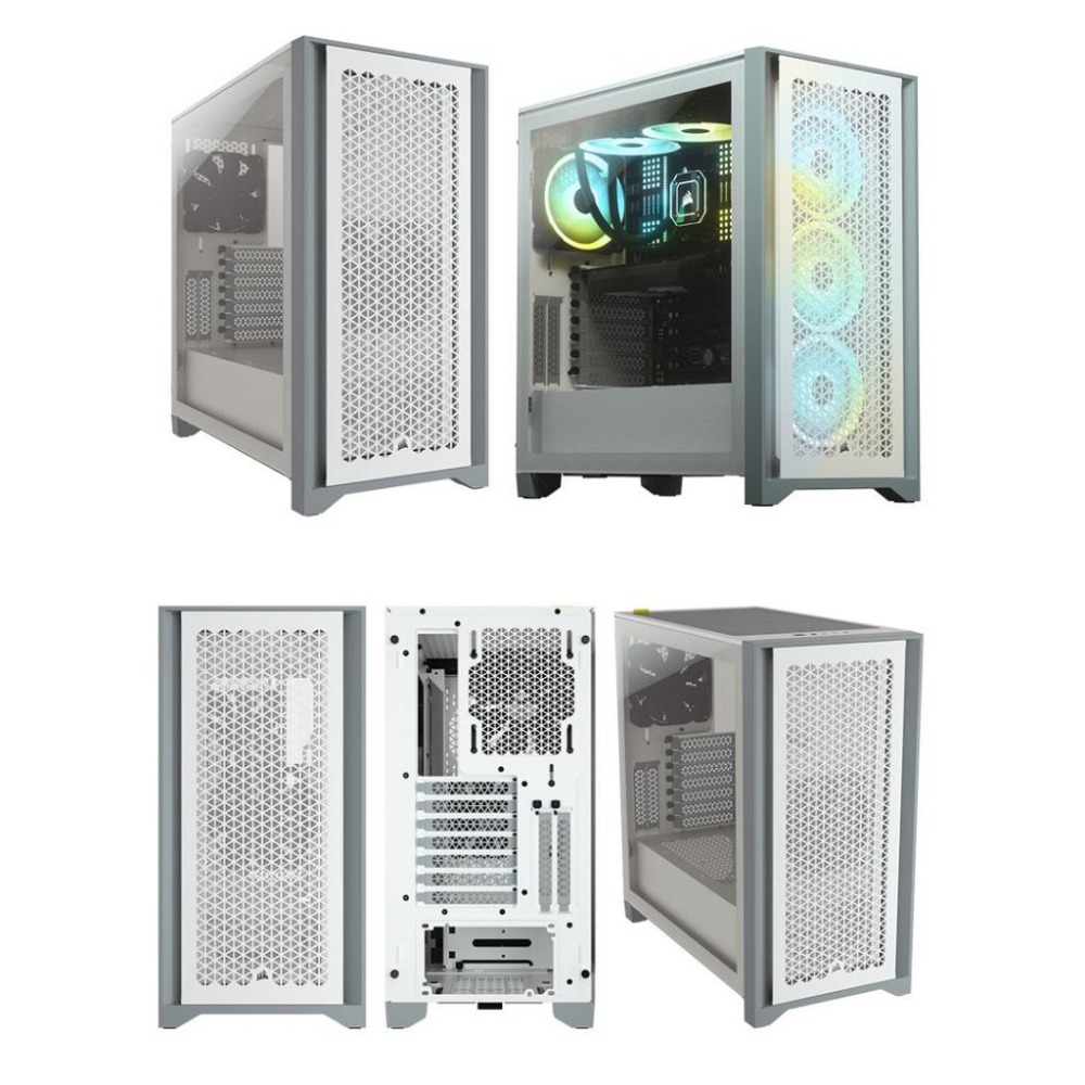 CORSAIR 海盜船 iCUE 4000D RGB AIRFLOW 機殼 黑色 白色 鋼化玻璃 光華商場-細節圖4