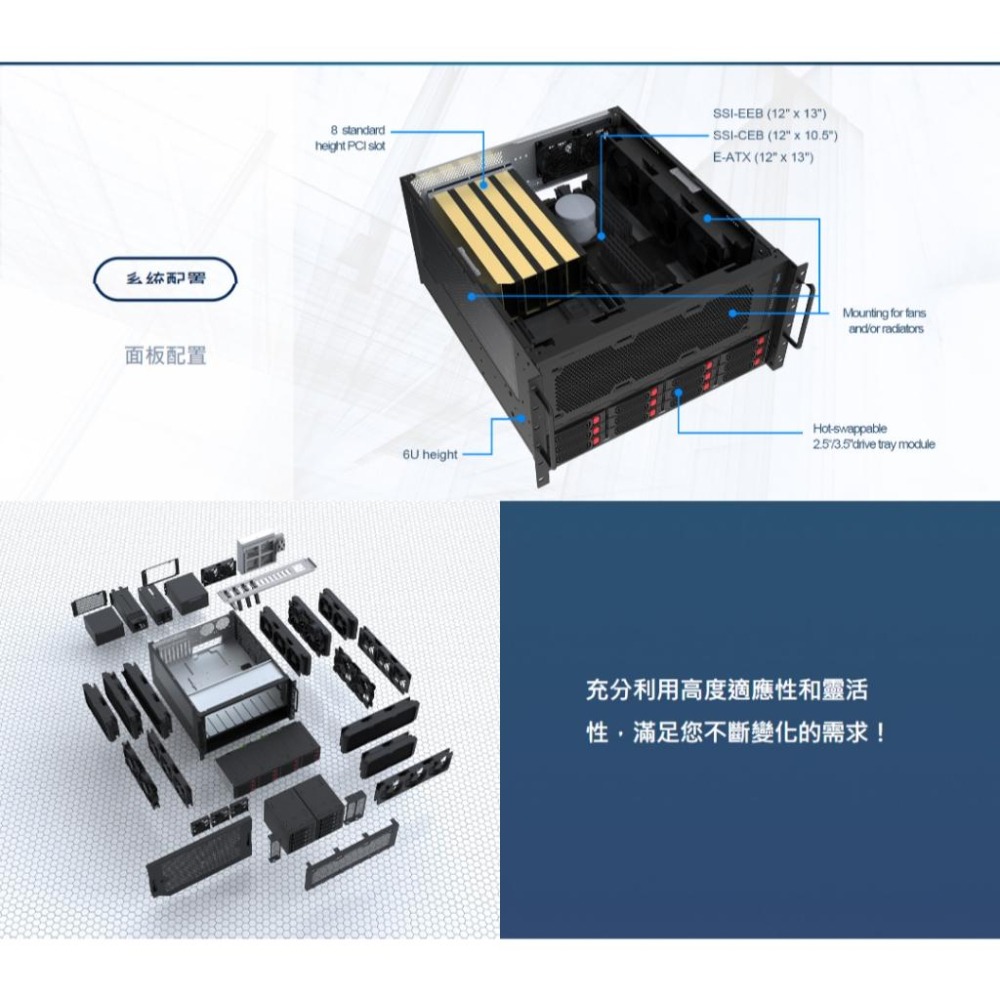 SilverStone 銀欣 RM61-312 6U 機架式機箱 機架式機殼 伺服器機殼 工作站機殼 光華商場-細節圖5