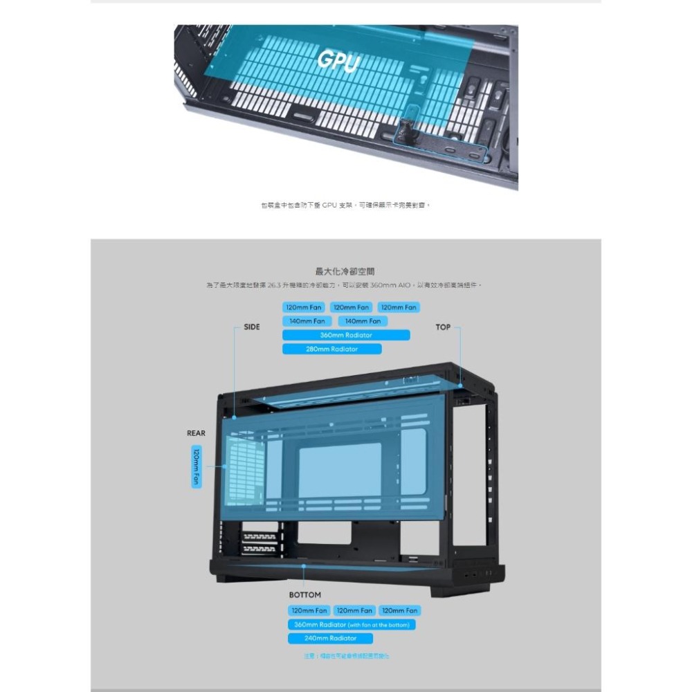 LIAN LI 聯力 A3-mATX－M-ATX 電腦機殼 U高165／卡長415／支援360水冷／ATX電源 光華-細節圖7