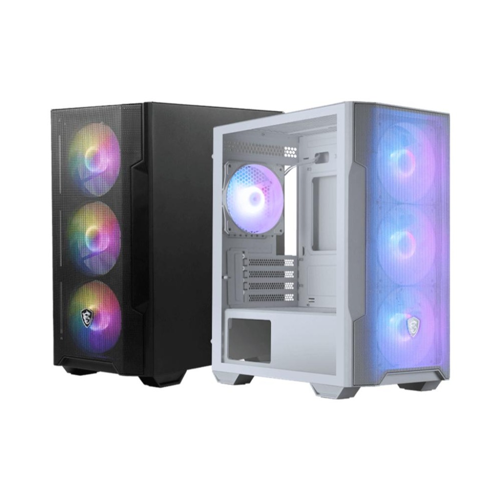 MSI 微星 MAG FORGE M100R／WHITE－M-ATX 電腦機殼 卡長300／U高160／4x預裝扇 光華-細節圖2