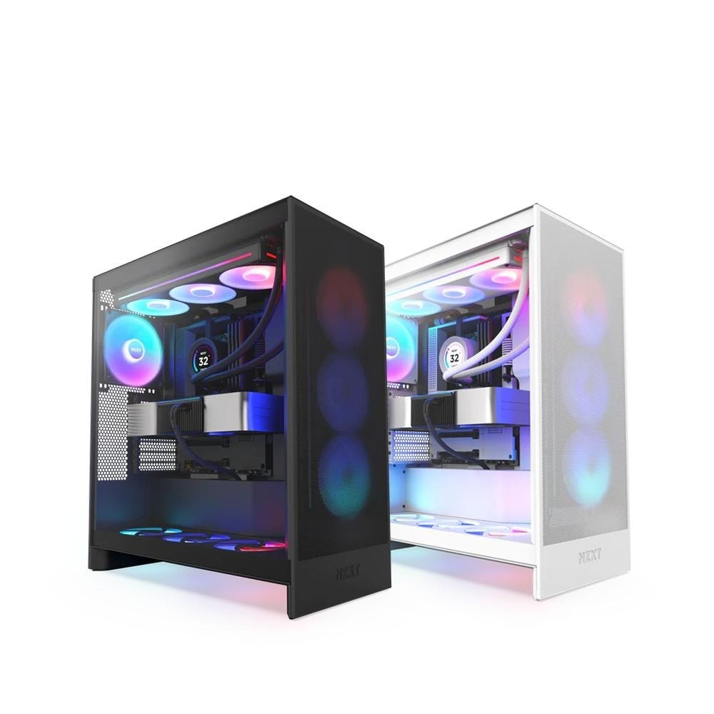 NZXT 恩傑 H7 Flow RGB (2024)－ATX 電腦機殼 U高185／卡長410／3x預裝RGB風扇 光華-細節圖2