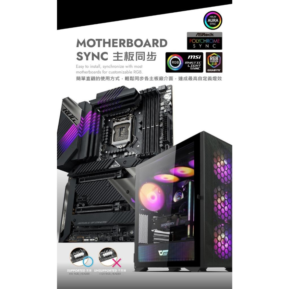 darkFlash 大飛 LP40 ARGB 燈板 隔板 DLX4000/DLX21/DLX22 機殼燈板 光華商場-細節圖5