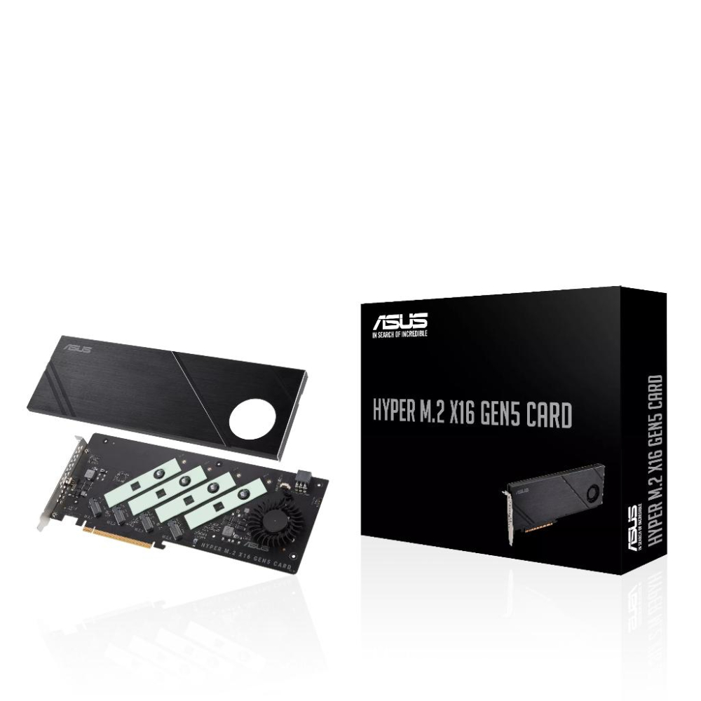 ASUS 華碩 Hyper M.2 x16 Gen5 Card 硬碟擴充卡 SSD M.2擴充卡 PCIe擴充卡 光華-細節圖2